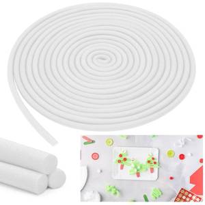 lot 9549 image: Frienda 58 Inch x 40 Ft White Foam Noodles for Crafts Versatile Pool Noodles Foam Tubes Cylinder Rods for Modeling, DIY Arts and Crafts Supplies