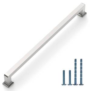 lot 9552 image: Coinkoly 10 Pack 10(256mm) Kitchen Cabinet Handles Brushed Satin Nickel Cabinet Pulls Sliver Drawer Pulls Cupboard Hardware for Cabinets CK0078