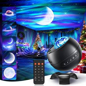 lot 9556 image: Northern Lights Projector 7-15 Year Old Boy Birthday Gifts for Him Galaxy Projector for Bedroom, 300Colors Modes Aurora Light,15White Noise Sound Machine &Bluetooth Star Projector Galaxy Lights