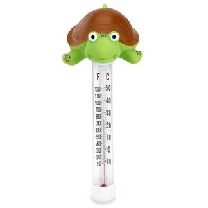 lot 9588 image: Floating Pool Thermometer, Large Display with String Easy to Read, Shatter Resistant, for Outdoor & Indoor Swimming Pools, Spas, Hot Tubs & Aquariums (Turtle)