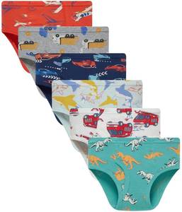 lot 9610 image: Finihen Boys Briefs Toddler boys Underwear Cotton Dinosaur Underwear Children Truck Panties Size 5 Multiple