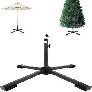 lot 9636 image: Heavy Duty Foldable Beach Umbrella Stand and Base Holder, Adjustable