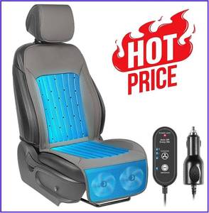 lot 9643 image: Paffenery Cooling Car Seat Cover, 12V-24V Ventilated Cushion, Universal Fit