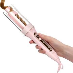 lot 9648 image: ZAVAREA Automatic Rotating Curling Iron - 1 Inch Wand for Beach Waves