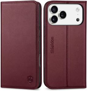 lot 9672 image: SHIELDON Wallet Case for iPhone 17 Pro Max 6.9 2025 - Leather, Flip