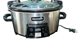 lot 2 image: Crock-Pot Digital Slow Cooker with Glass Lid
