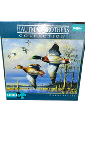 lot 9 image: Hautman Brothers Cypress Mallards 1000 Piece Jigsaw Puzzle