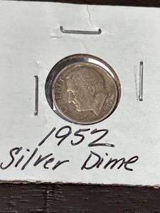lot 11 image: 1952 Roosevelt Silver Dime