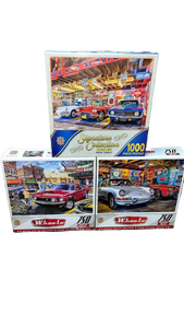 lot 17 image: Classic Car Jigsaw Puzzle Collection Set
