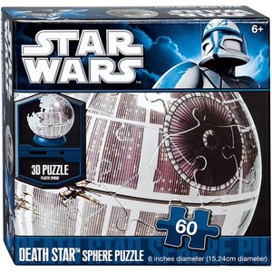 lot 64 image: Cardinal Star Wars 6  Death Star 60 Piece Sphere Puzzle