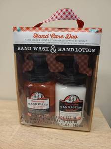 lot 75 image: Mason Jar Collection Hand Care Duo Set Apple Crisp Scented