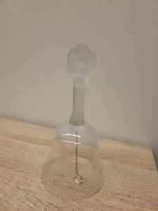 lot 77 image: Frosted Glass Perfume Bottle with Gold Chain Atomizer