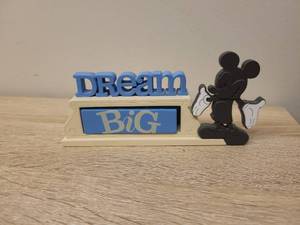 lot 126 image: Disney Mickey Mouse Interchangeable Word Sign Desk Decor