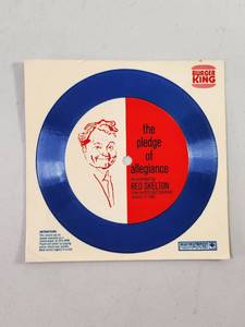 lot 95 image: Red Skelton Pledge of Allegiance Burger King Flexi Disc Record 1969