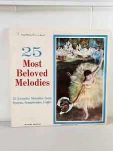 lot 254 image: 25 Most Beloved Melodies Vinyl LP Record