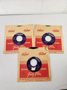 lot 325 image: Chuy Reyes Hollywood Mocambo Orchestra Capitol Records 45 RPM Singles Set of 3