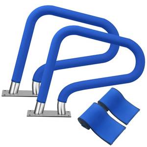 lot 1203 image: KETNET Pool Handrail Covers with Zippers for Inground Swimming Pools Hand Rail Cover, 4-10 ft Non Slip Cool Touch Heat Resistant, Blue, Anti-Slip Swim Pool Railing Ladder Handle Grip 6 Feet 2 Pack