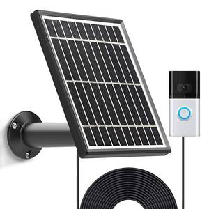lot 1226 image: Solar Panel Compatible with Video Doorbell 1newes Generation(2020 Release-1080p), Waterproof Charge Continuously,5 V 3.5 W (Max) Output