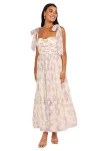 lot 1228 image: Petal & Pup Floret Midi Dress - Lavender L