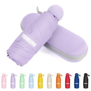 lot 1292 image: Yoobure Travel Umbrella Portable Compact Umbrellas, Pocket Mini for Purse, Umbrellas for UV Sun & Rain Small for Backpack, Umbrella with Case Folding for Kids Women