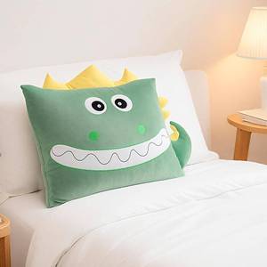 lot 1300 image: Anxinzhen Kids Plush Cute Dino Animal Soft Toddler Pillowcase for Beds and Nap Time Travel Pillows Bedroom Home Furnishing, Christmas Halloween Thanksgiving Gifts (Dinosaur-Green, 26x20Inches)