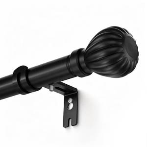 lot 1338 image: Metal Curtain Rods for Windows, 46-96 inch Cortineros Para Ventanas, Heavy Duty Metal Curtain Rod with Brackets
