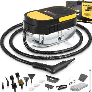 lot 1340 image: Gautye Steam Cleaner, 3 Level Adjustable Handle, 15s Heat Up, 1.69 Quarts Tank, Portable Steamer for Cleaning with 15 pcs Accessories, Steam Cleaner for Home for Dirt, Grease, Grout, Tile,Floor, Car