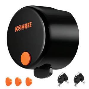 lot 1347 image: Kohree Trailer Coupler Lock, Heavy Duty Trailer Tongue Lock Fits 2 & 2-516 Couplers, Anti Theft RV Trailer Hitch Lock with 4 Keys, Solid Steel Towing Lock for Camper Truck, Black