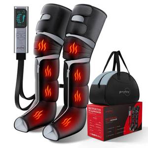 lot 1351 image: MZCNU Leg Compression Massager for Circulation and Pain Relief, Compression Boots with Heated Knee, 6 Modes 12 Intensities 3 Timers, Foot Calf Thigh Recovery Machine, Gifts for Man Woman, Black