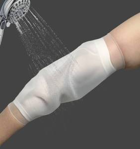 lot 1421 image: UMTEC Waterproof PICC line Protector Bandage Cover for Chemotherapy Shower, Elbow Middle Arm Cast Sleeve, (S)