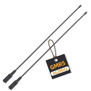 lot 1437 image: ABBREE AR-771C GMRS (462-467MHz) Antenna 15.3inch Whip Antenna SMA-Female for Baofeng UV-5R UV-5G Mini GMRS GM-15Pro GM-5RH UV-5G Plus TD-H3 UV-9G Radioddity GM-30 Plus GMRS Radios (Black,2Pack)