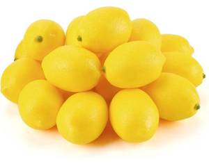 lot 1455 image: Plastic Fruits for Decoration 30pcs Artificial Lemons,