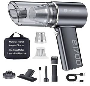 lot 1481 image: Car Vacuum Cordless Portable with Brushless Motor,16000PA Suction Power, 3-in-1 Compressed Air Duster & Air Blower & Pump Wireless Mini Handheld Cleaner for Home, Car, Pet, Office