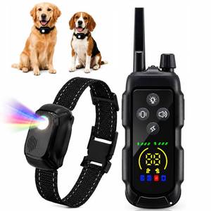 lot 1538 image: Dog Shock Collar - 4200 Feet Training Collar with Remote & IP67 Waterproof, 4 Training Modes - Beeper, Vibration, Electric Shock,Light for Small to Large Dogs