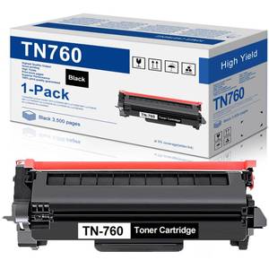 lot 1561 image: HIGCOR TN760 High Yield Toner Cartridge 1 Pack Replacement for Brother TN-760 TN730 Toner Cartridge Black to Use with HL-L2350DW HL-L2395DW HL-L2370DW MFC-L2750DW MFC-L2710DW DCP-L2550DW Printers