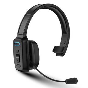 lot 1566 image: Bluetooth Headset, 60hrs AI Noise Canceling V5.2 Over Head Headphones, Single Ear Trucker Wireless Headset with Mic, Mute Button, Multipoint, for Phones PC Computer Truck Driver Office Work - Black