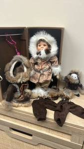 lot 14 image: My Alaska Doll Set with Accessories and Original Box