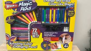 lot 16 image: Wham-O Magic Pens 72 Piece Set