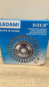 lot 25 image: Ladami 8-Inch Knotted Wire Wheel Brush
