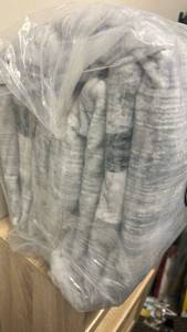 lot 29 image: Brand New 8x10 AREA RUG Gray Abstract Distressed Area Rug retail $139.99