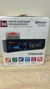 lot 33 image: New in box Dual XDM290BT AMFM CD Receiver with Bluetooth