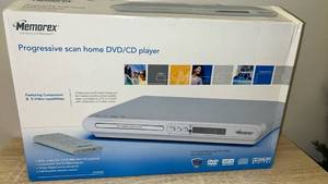 lot 35 image: New in box Memorex MVD2040 Progressive Scan Home DVDCD Player
