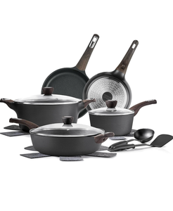 lot 41 image: Sensarte 14-Piece Nonstick Cookware Set
