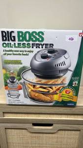 lot 46 image: New , Big Boss Oil-Less Fryer 16 Quart by Emson