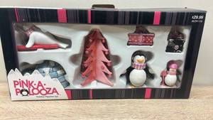lot 58 image: Pink-A-Polooza Holiday Figurine Set