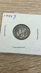 lot 72 image: 1944-S Mercury Dime VF20