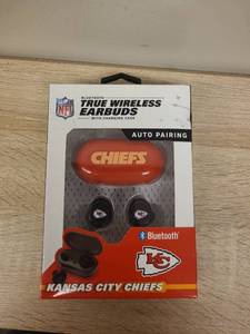 lot 88 image: Kansas City Chiefs NFL True Wireless Bluetooth Earbuds with Charging Case