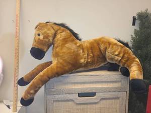 lot 96 image: Large Plush Horse Stuffed Animal