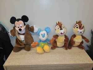 lot 113 image: Disney Character Plush Stuffed Animal Set of 4