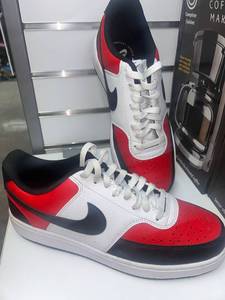 lot 134 image: Nike Court Vision Low Sneakers Red White Black size 9.5 men��s super nice